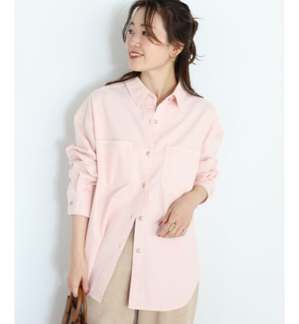  「エンブロイダリーカラーオーバーシャツ」|シャツ・ブラウス|