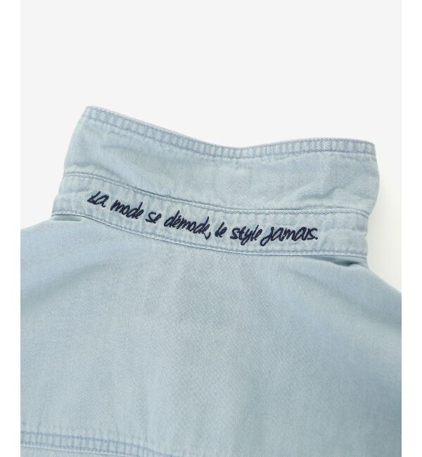  「エンブロイダリーカラーオーバーシャツ」|シャツ・ブラウス|