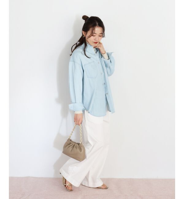  「エンブロイダリーカラーオーバーシャツ」|シャツ・ブラウス|