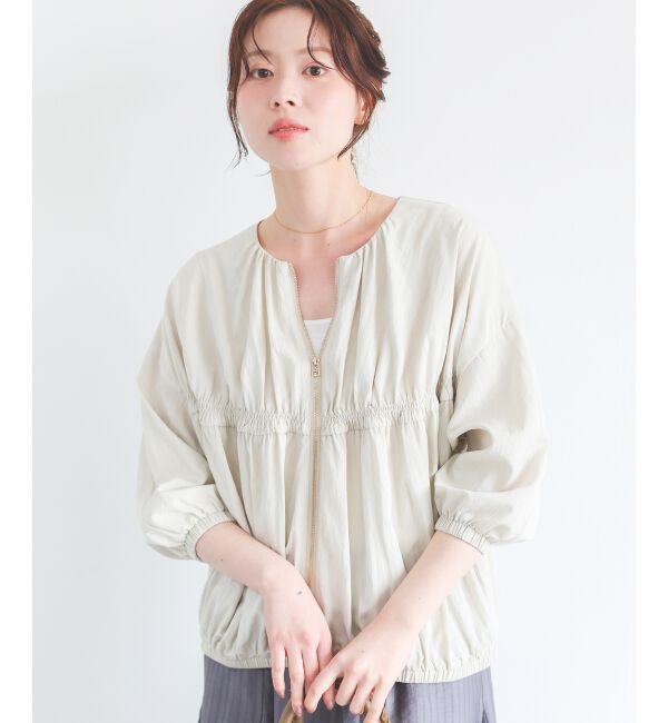  「ギャザーキリカエブルゾン」|ブルゾン・スタジャン|