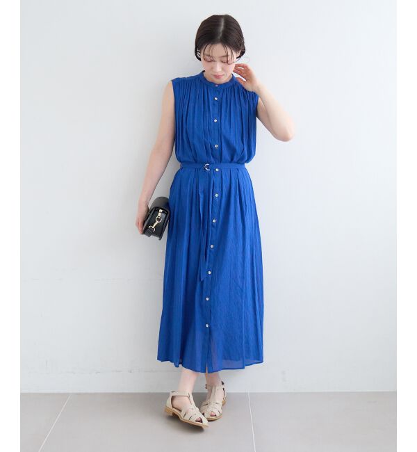  「シアーボイルノースリーブワンピース」|ワンピース|