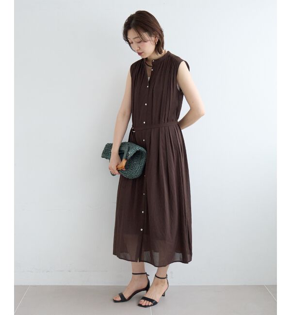  「シアーボイルノースリーブワンピース」|ワンピース|