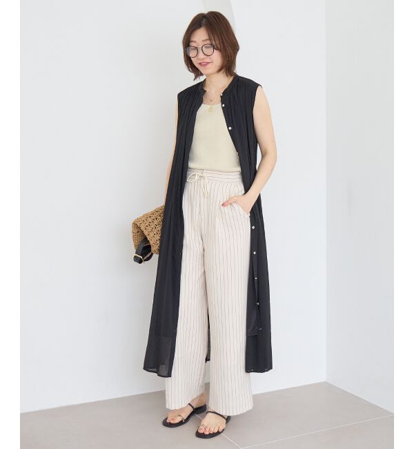  「シアーボイルノースリーブワンピース」|ワンピース|