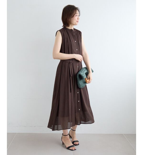  「シアーボイルノースリーブワンピース」|ワンピース|