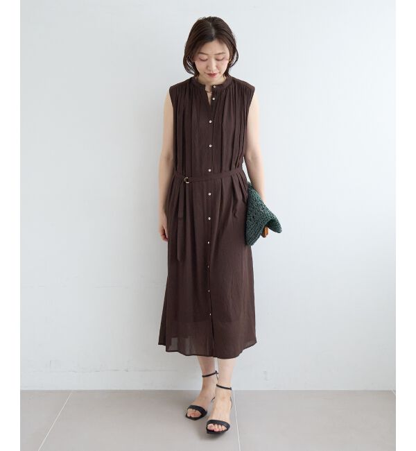  「シアーボイルノースリーブワンピース」|ワンピース|