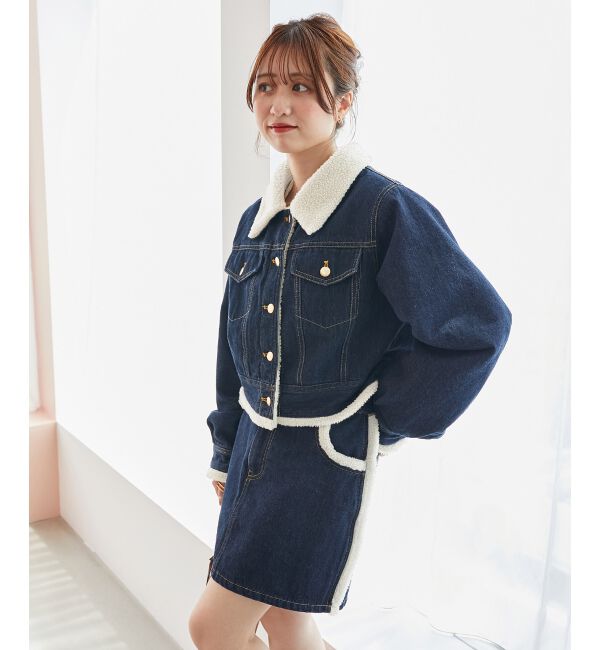  「ボアトリムクロップドジャケット」|その他|