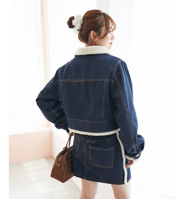  「ボアトリムクロップドジャケット」|その他|