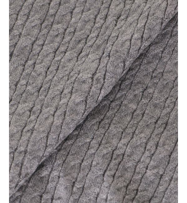  「ミニケーブルフリルニットカーデ」|カーディガン|