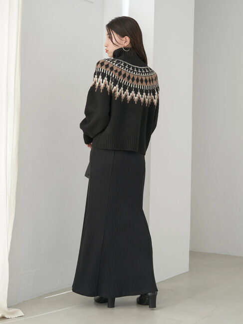 earth music&ecology「ノルディックショートニットプルオーバー」|ニット・セーター|