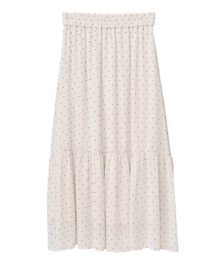 earth music&ecology「SET2点フロッキードットブラウス＋スカート」|スーツ|