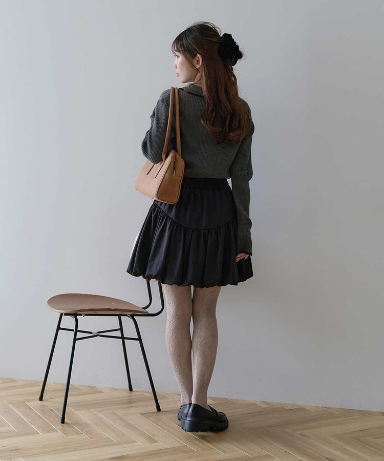 earth music&ecology「【WEB限定】バイカラートリムロングニットカーディガン」|カーディガン|