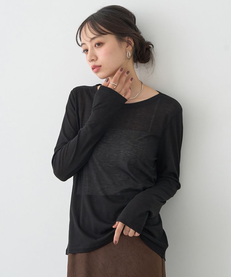 earth music&ecology「クルーネックシアーテレコプルオーバー」|Tシャツ・カットソー|