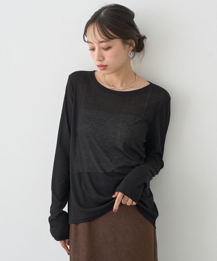 earth music&ecology「クルーネックシアーテレコプルオーバー」|Tシャツ・カットソー|