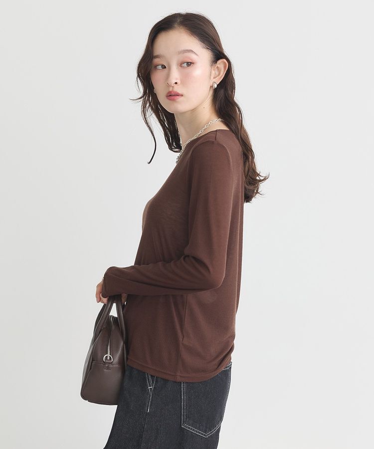 earth music&ecology「クルーネックシアーテレコプルオーバー」|Tシャツ・カットソー|