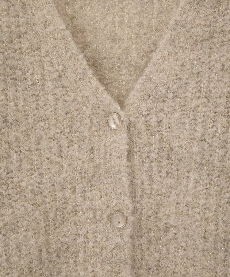 earth music&ecology「MIXカラーブークレカーディガン」|カーディガン|