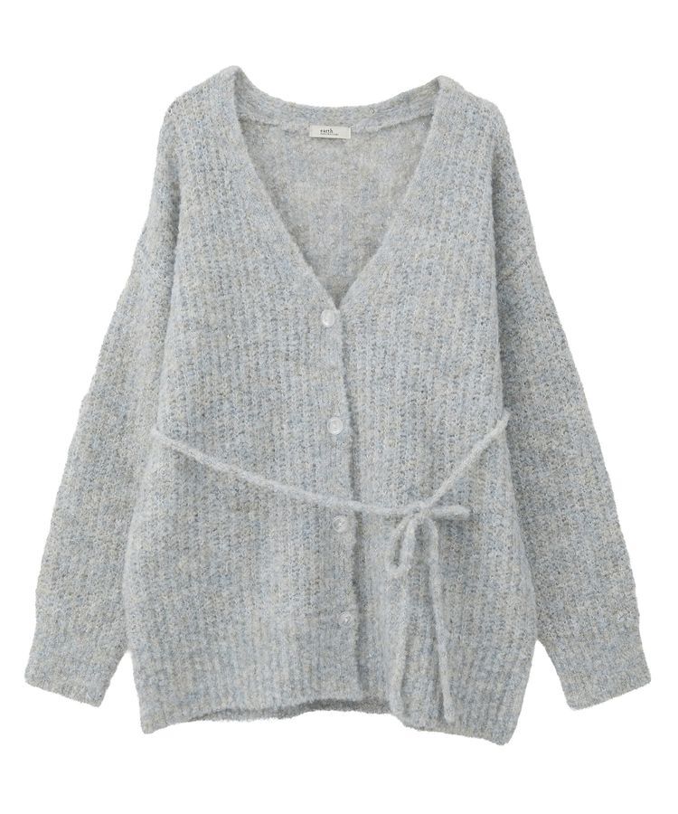 earth music&ecology「MIXカラーブークレカーディガン」|カーディガン|