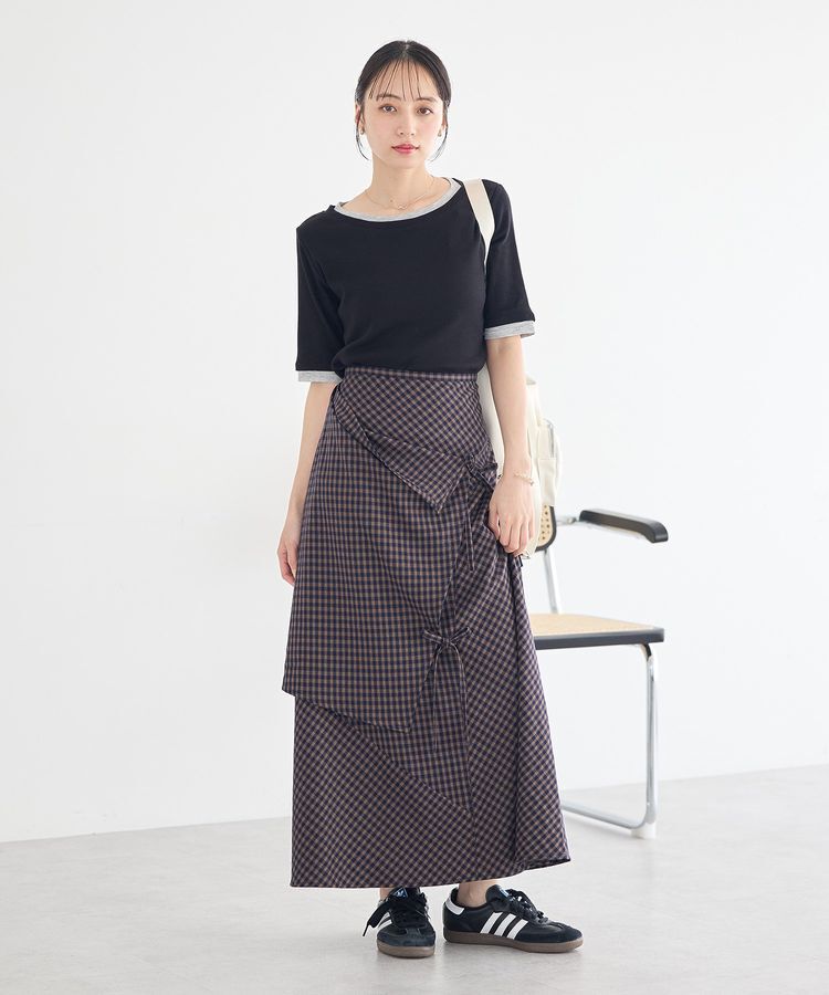 earth music&ecology「ランダムキリカエラップスカート」|スカート|