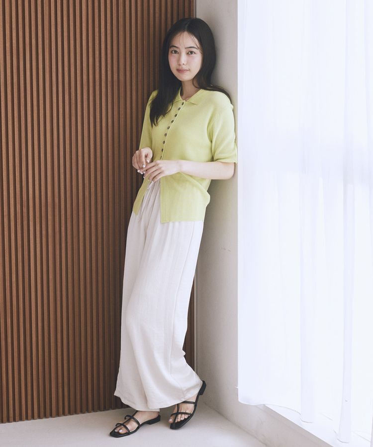 earth music&ecology「サテンイージーパンツ」|その他|