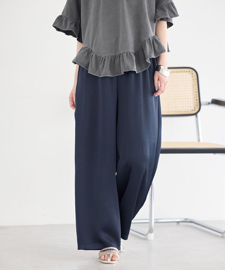 earth music&ecology「サテンイージーパンツ」|その他|