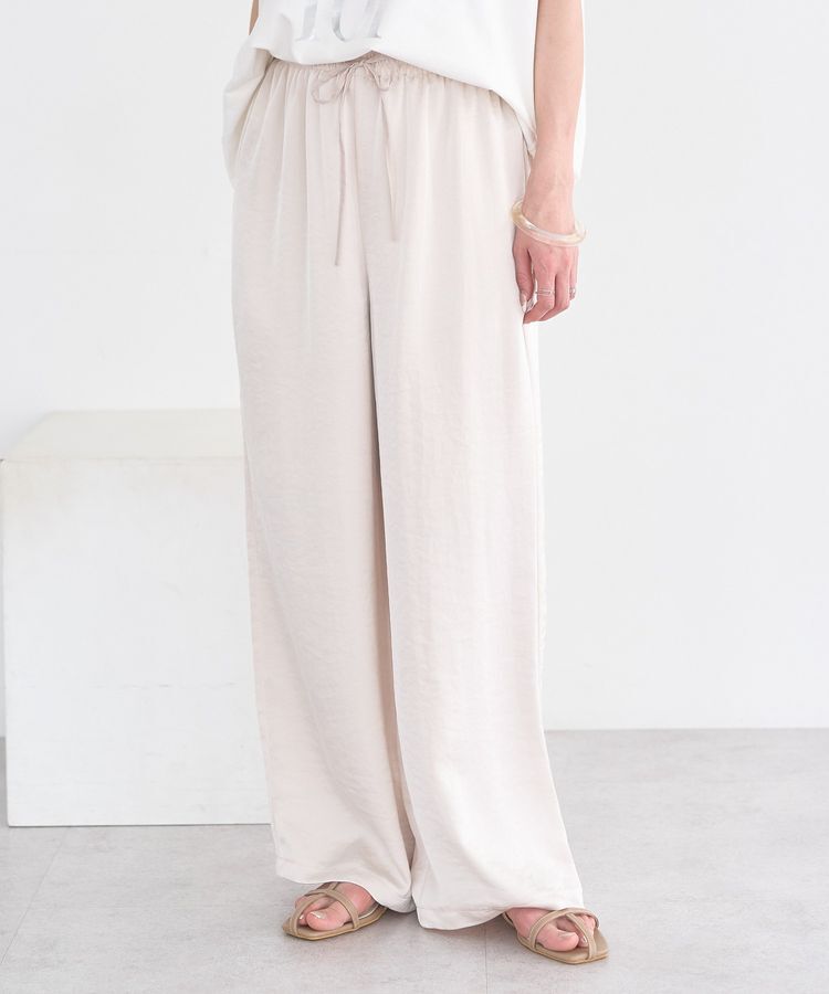 earth music&ecology「サテンイージーパンツ」|その他|