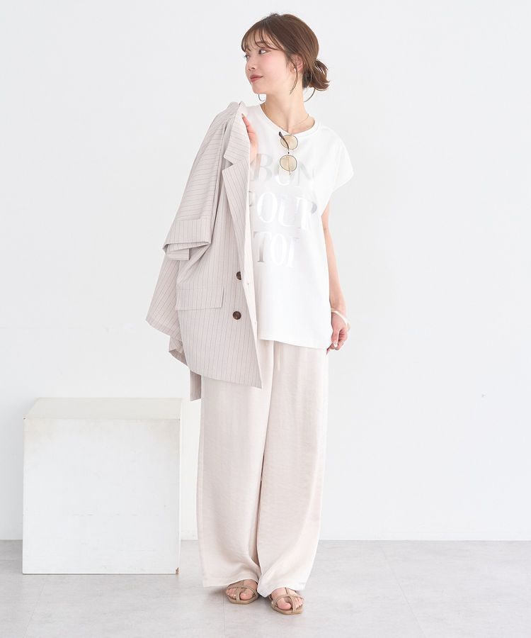 earth music&ecology「サテンイージーパンツ」|その他|