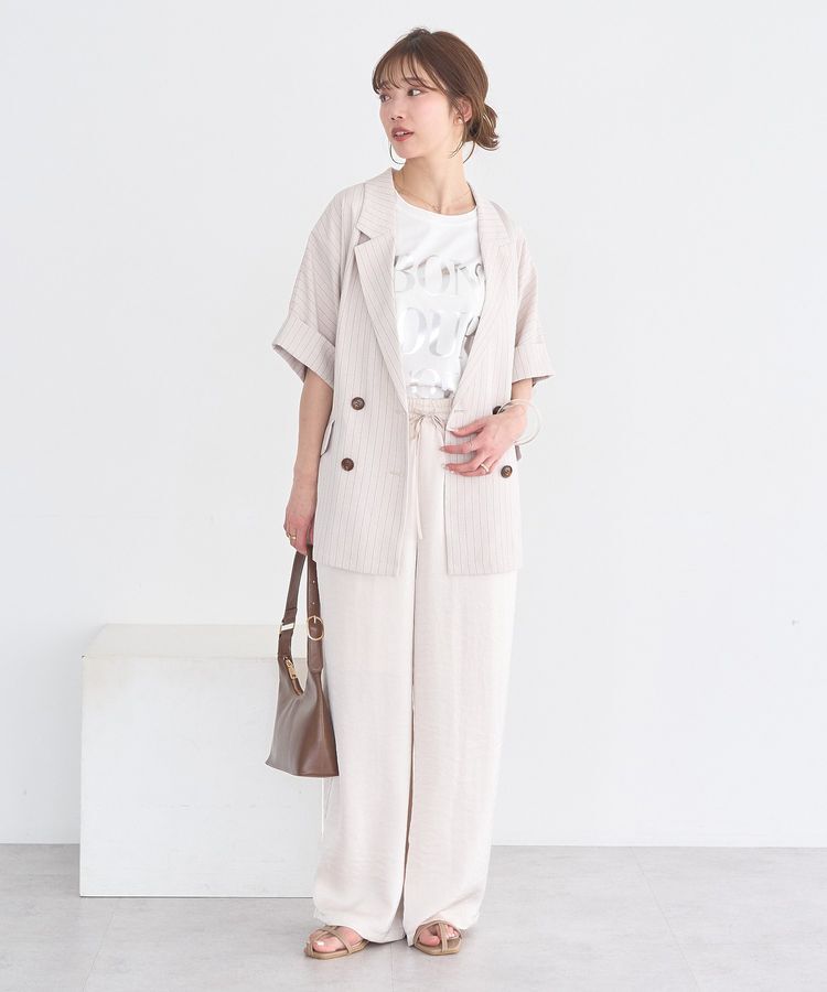 earth music&ecology「サテンイージーパンツ」|その他|