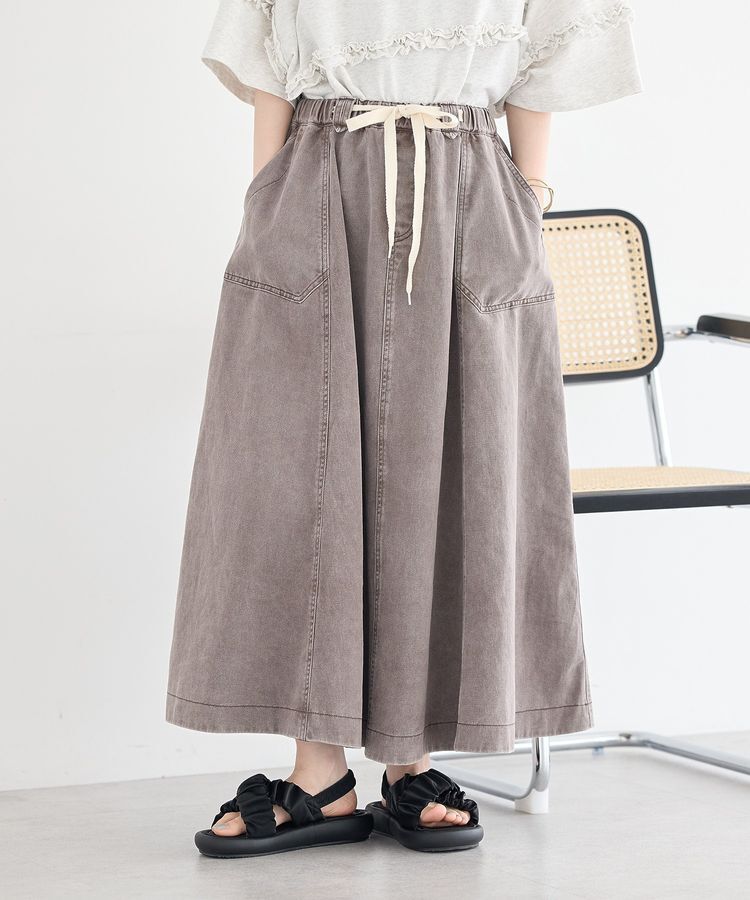 earth music&ecology「デニムフレアスカート」|フレア|