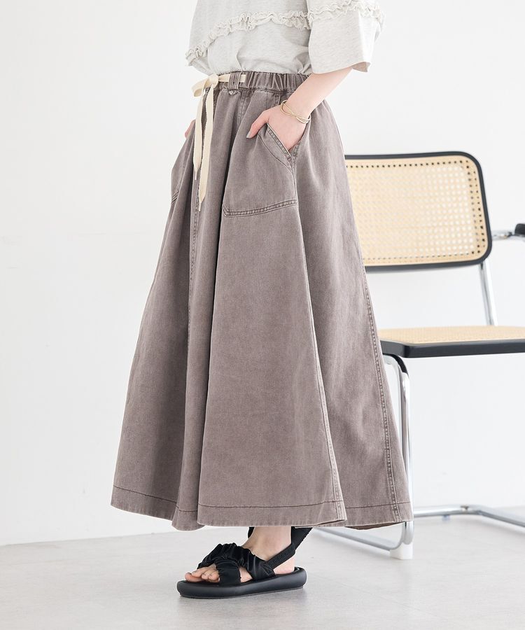 earth music&ecology「デニムフレアスカート」|フレア|
