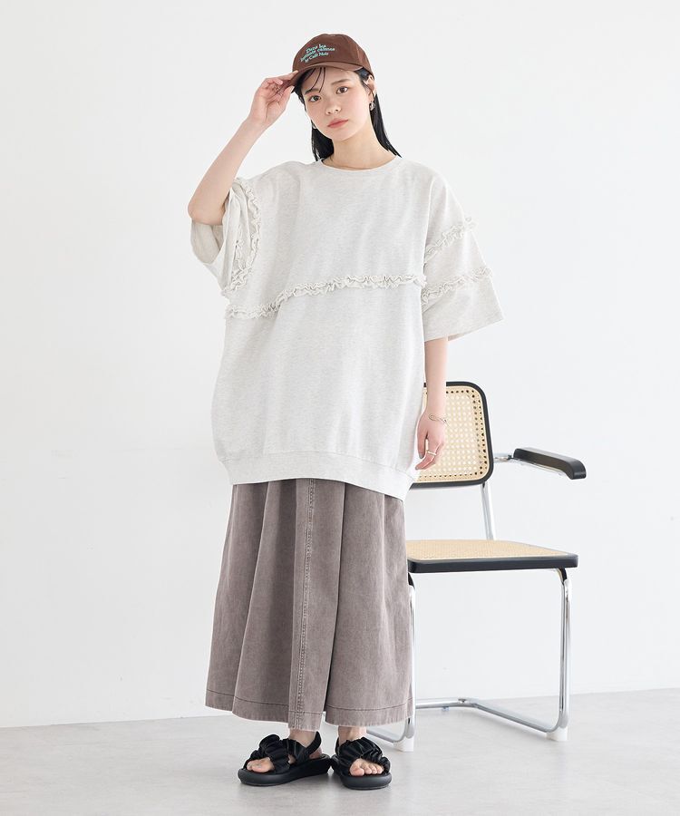 earth music&ecology「デニムフレアスカート」|フレア|