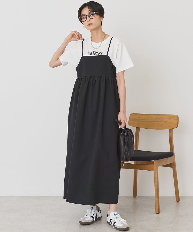 AMERICAN HOLIC「【選べる丈】【イージーケア】サッカーキャミワンピース」|ワンピース|