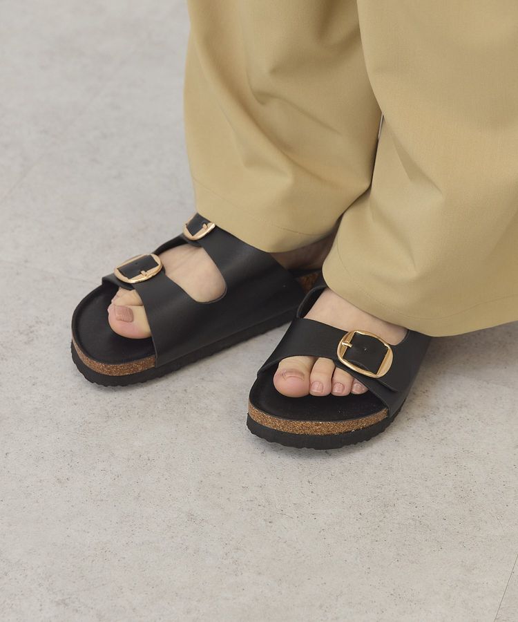 AMERICAN HOLIC「フットベットダブルベルトサンダル」|サンダル|Black