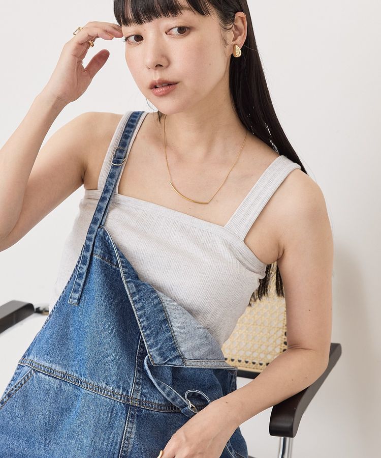 AMERICAN HOLIC「【マルチ機能】ベアタンクトップ」|キャミソール|Light Gray Mixture