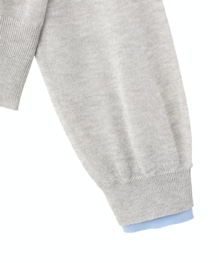 AMERICAN HOLIC「シアー配色ニットカーディガン」|カーディガン|