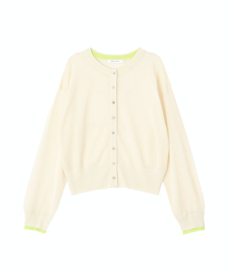 AMERICAN HOLIC「シアー配色ニットカーディガン」|カーディガン|