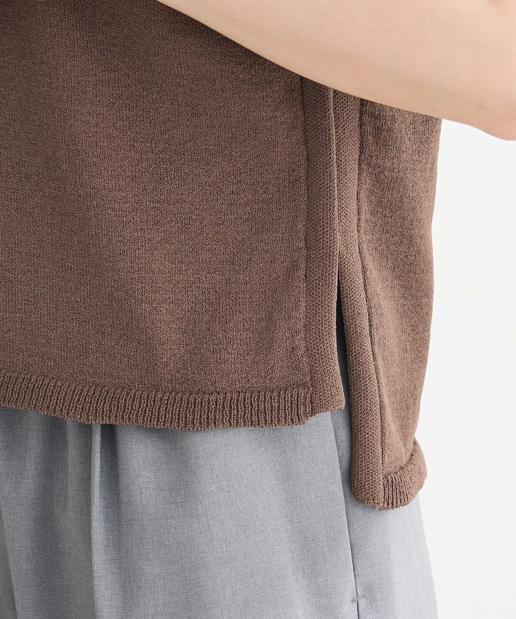 Green Parks「・Petit Fleur ノースリリネンライクニット」|ニット・セーター|