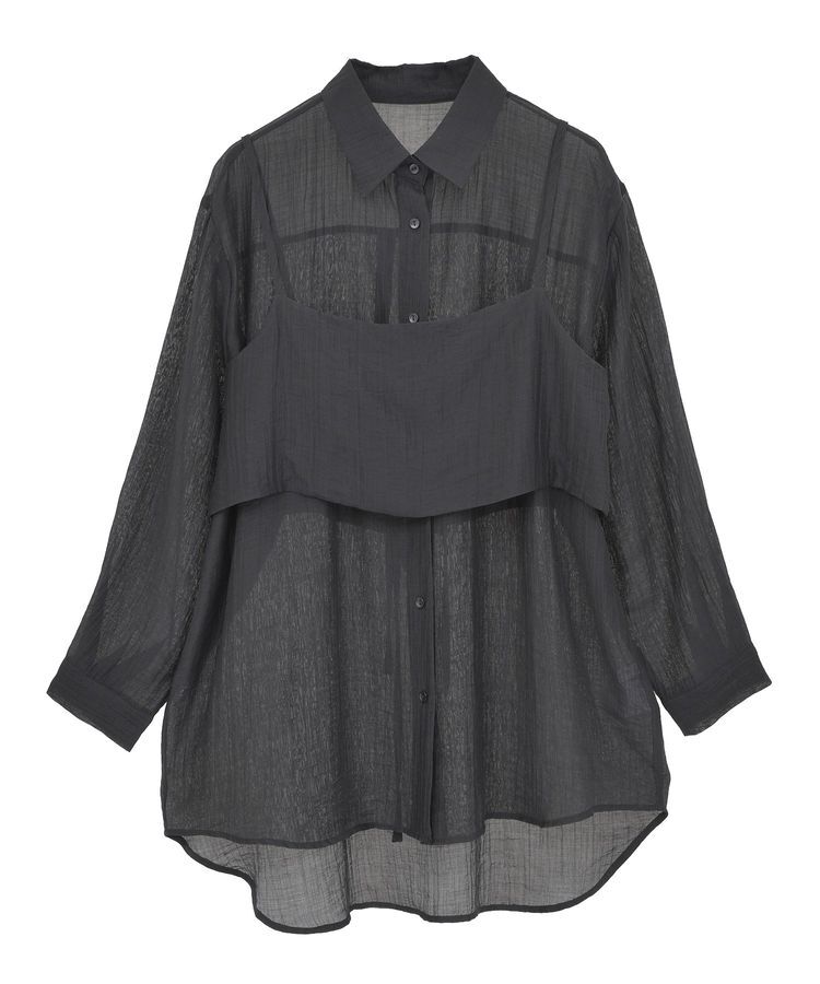 armonia「SET2点シアーシャツ+ビスチェ」|シャツ・ブラウス|