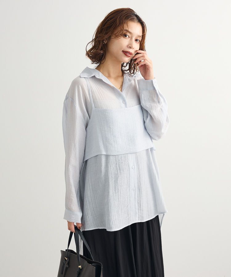 armonia「SET2点シアーシャツ+ビスチェ」|シャツ・ブラウス|