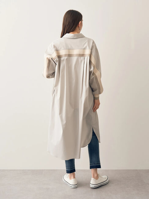 Editt by YECCA VECCA「リブMIXシャツワンピース」|ワンピース|