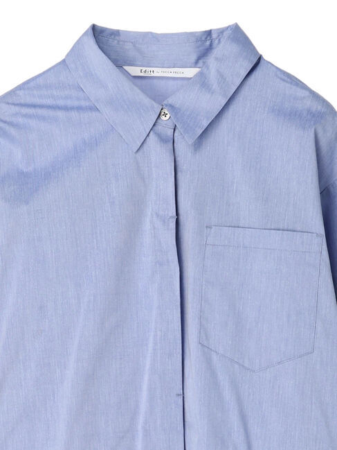 Editt by YECCA VECCA「リブMIXシャツワンピース」|ワンピース|