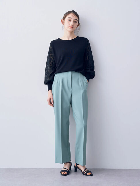 YECCA VECCA「袖レースニット」|ニット・セーター|