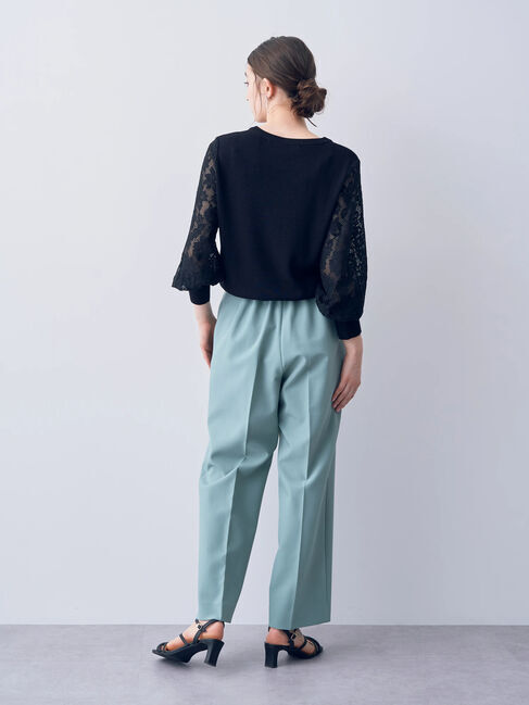 YECCA VECCA「袖レースニット」|ニット・セーター|