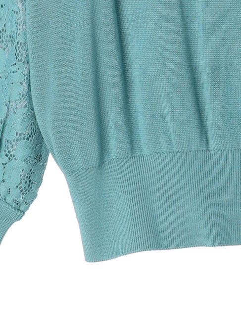 YECCA VECCA「袖レースニット」|ニット・セーター|