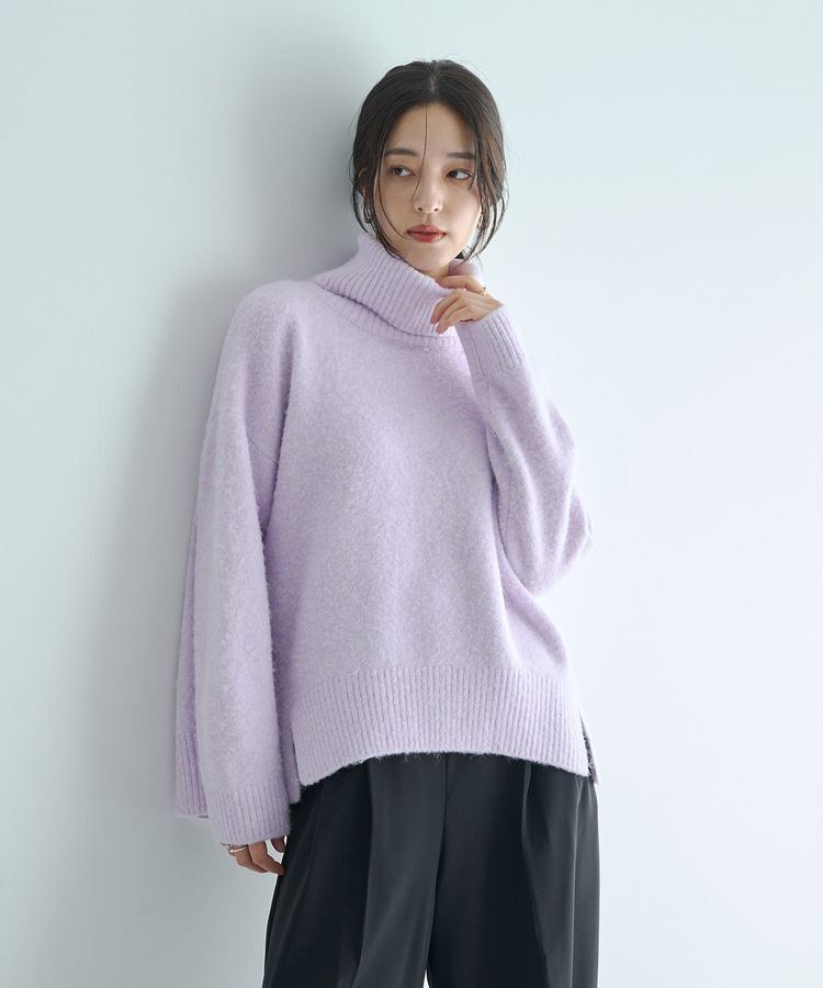 YECCA VECCA「スリットタートルネックニット」|ニット・セーター|