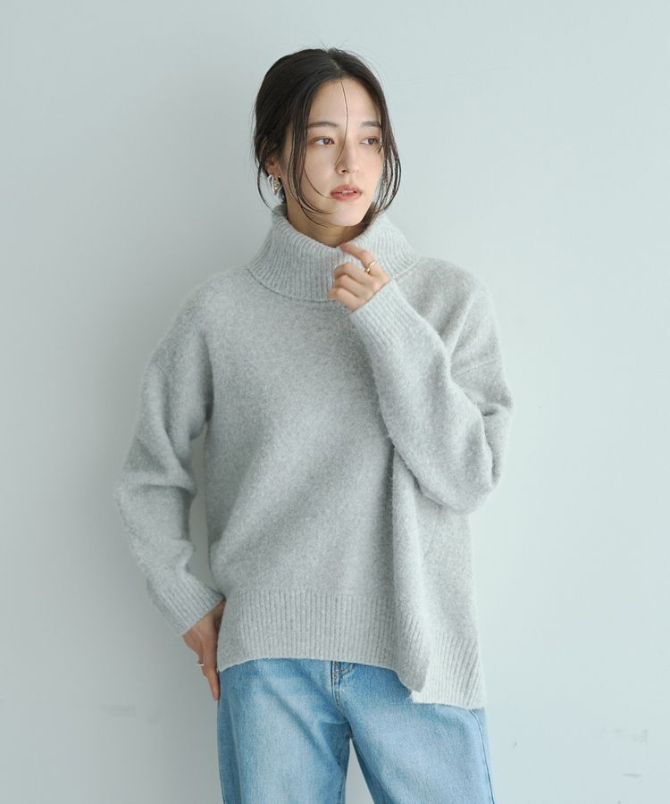 YECCA VECCA「スリットタートルネックニット」|ニット・セーター|