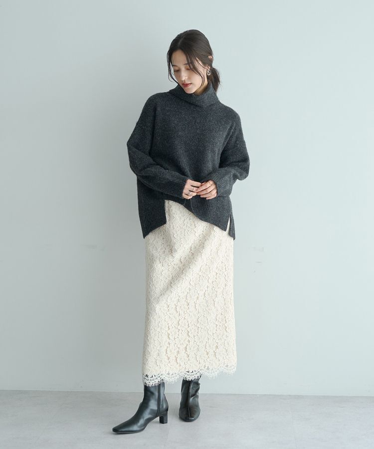 YECCA VECCA「スリットタートルネックニット」|ニット・セーター|