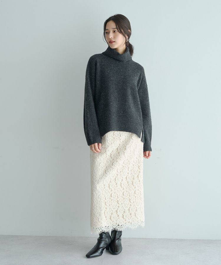 YECCA VECCA「スリットタートルネックニット」|ニット・セーター|
