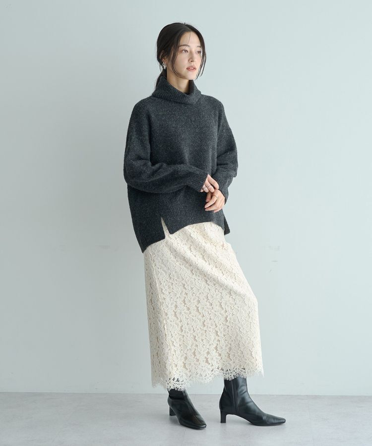 YECCA VECCA「スリットタートルネックニット」|ニット・セーター|
