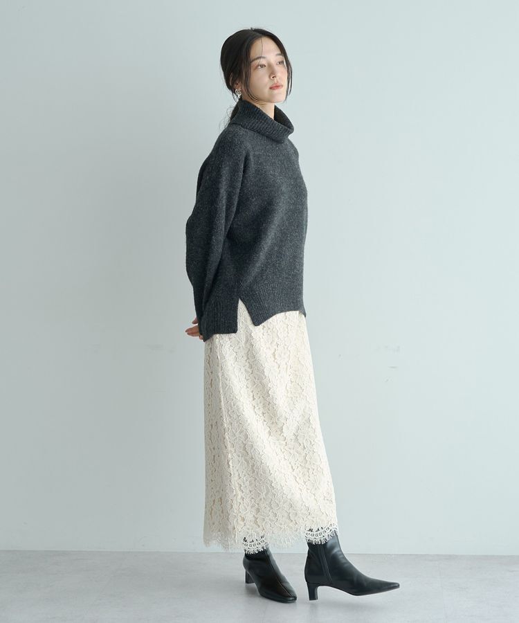 YECCA VECCA「スリットタートルネックニット」|ニット・セーター|