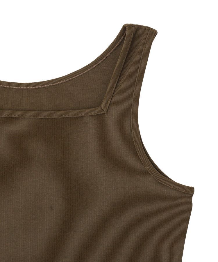 YECCA VECCA「2wayスクエアリブタンクトップ」|キャミソール|