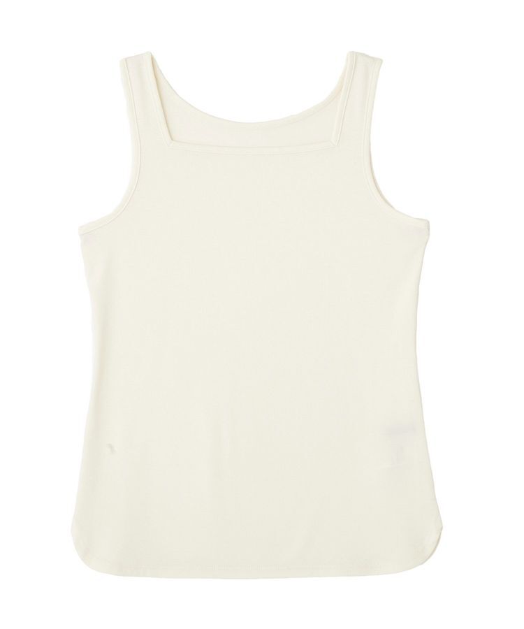 YECCA VECCA「2wayスクエアリブタンクトップ」|キャミソール|
